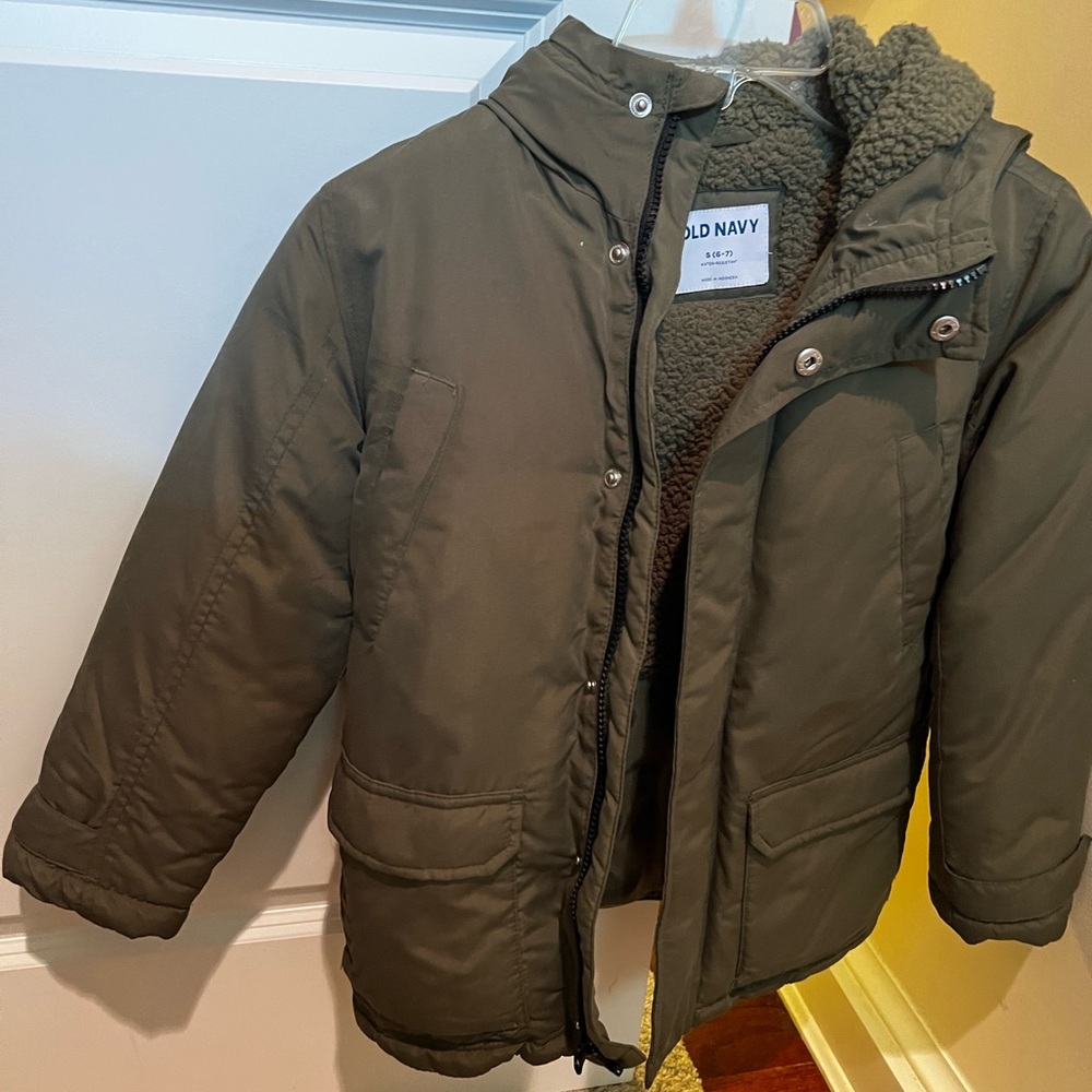 Old Navy Khaki Water-Resistant Jacket